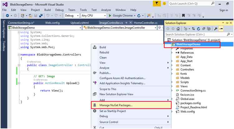 Manage NuGet Packages